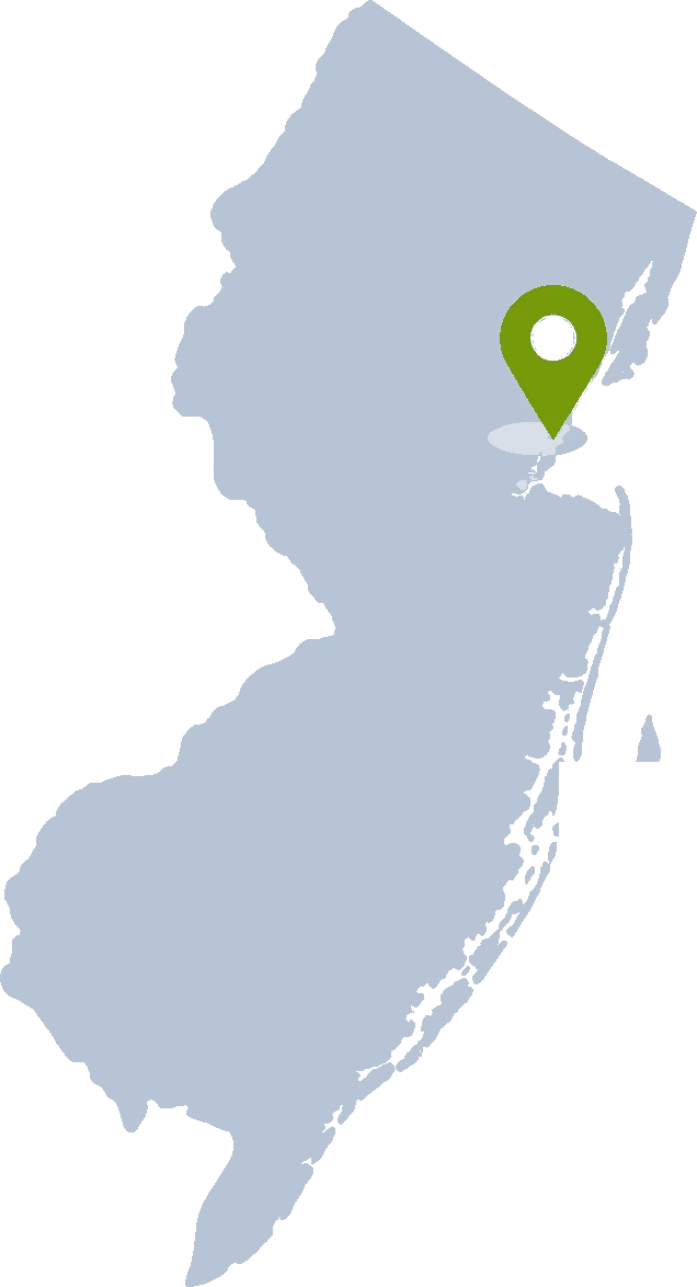 Map of the Northern New Jersey GreenStripe service area