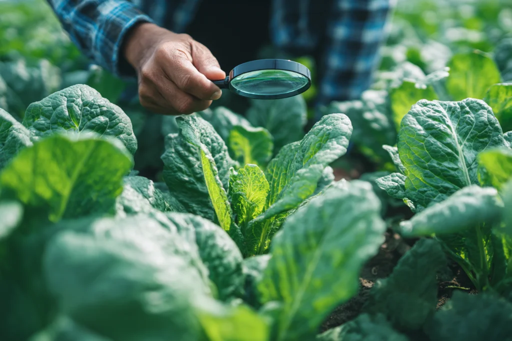 Inspect plants weekly to identify pests early